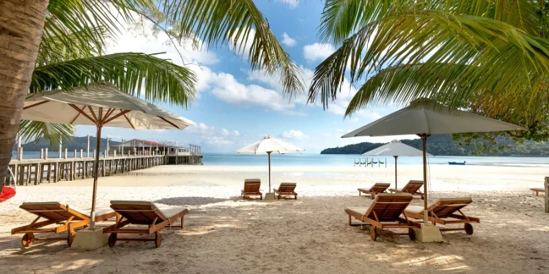 Scenic seaside getaway coast