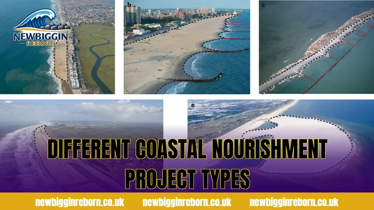 Different coastal nourishment project types