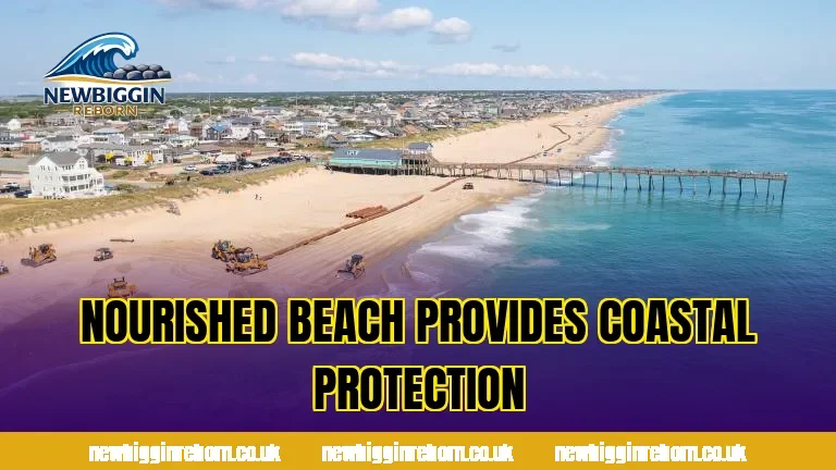 Nourished beach provides coastal protection