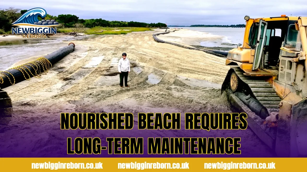 Nourished beach requires long-term maintenance